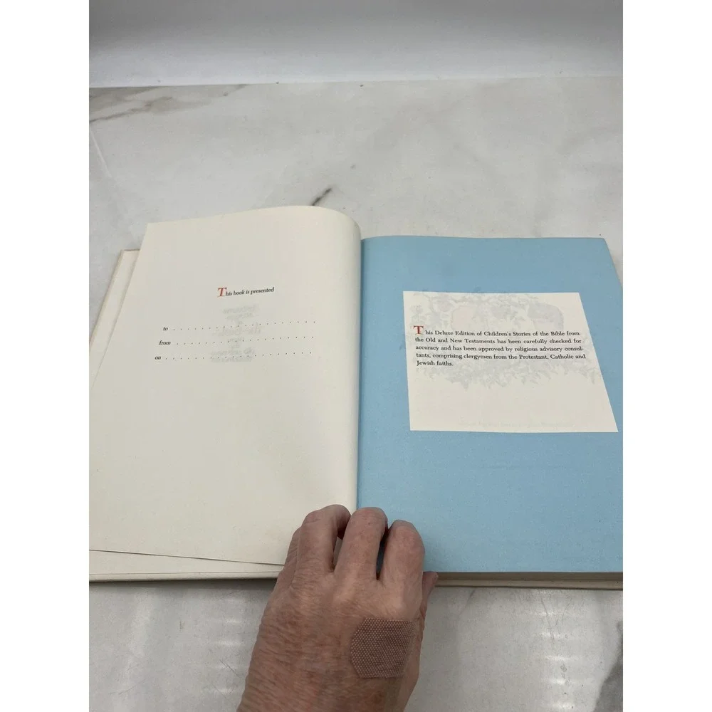 Childrens Stories of the Bible Deluxe Edition 1968 Hardcover Barbara T Bradford